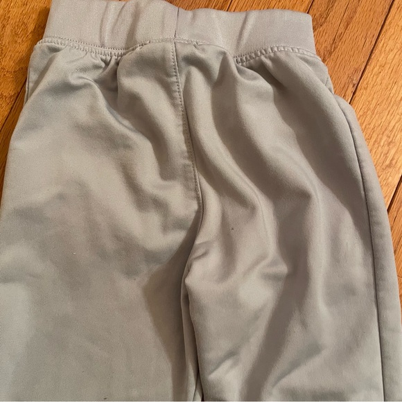 Nike little boys athletic joggers/pants. 4T. Light grey with red swoosh. - Picture 3 of 6